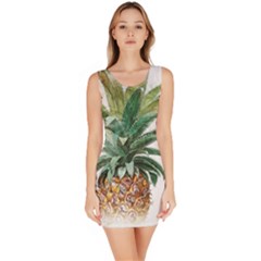 Pineapple Pattern Background Seamless Vintage Bodycon Dress