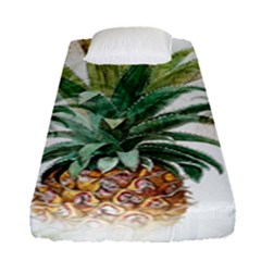 Pineapple Pattern Background Seamless Vintage Fitted Sheet (Single Size)