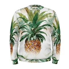 Pineapple Pattern Background Seamless Vintage Men s Sweatshirt