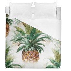 Pineapple Pattern Background Seamless Vintage Duvet Cover (Queen Size)