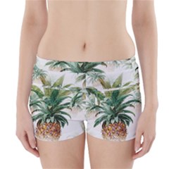 Pineapple Pattern Background Seamless Vintage Boyleg Bikini Wrap Bottoms