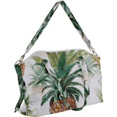 Pineapple Pattern Background Seamless Vintage Canvas Crossbody Bag