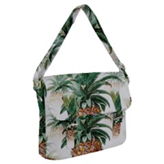 Pineapple Pattern Background Seamless Vintage Buckle Messenger Bag
