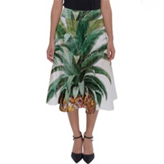 Pineapple Pattern Background Seamless Vintage Perfect Length Midi Skirt