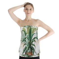 Pineapple Pattern Background Seamless Vintage Strapless Top