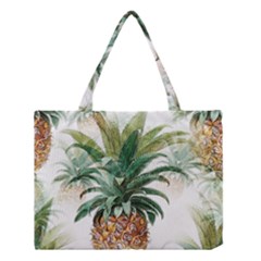 Pineapple Pattern Background Seamless Vintage Medium Tote Bag