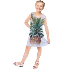 Pineapple Pattern Background Seamless Vintage Kids  Tunic Dress