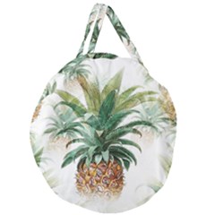 Pineapple Pattern Background Seamless Vintage Giant Round Zipper Tote