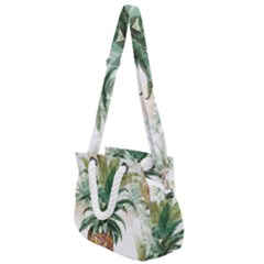 Pineapple Pattern Background Seamless Vintage Rope Handles Shoulder Strap Bag