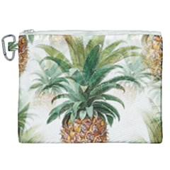Pineapple Pattern Background Seamless Vintage Canvas Cosmetic Bag (XXL)