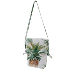 Pineapple Pattern Background Seamless Vintage Folding Shoulder Bag