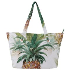Pineapple Pattern Background Seamless Vintage Full Print Shoulder Bag