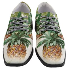 Pineapple Pattern Background Seamless Vintage Women Heeled Oxford Shoes