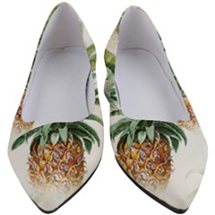 Pineapple Pattern Background Seamless Vintage Women s Block Heels 