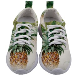 Pineapple Pattern Background Seamless Vintage Kids Athletic Shoes