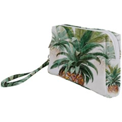 Pineapple Pattern Background Seamless Vintage Wristlet Pouch Bag (Small)