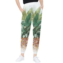 Pineapple Pattern Background Seamless Vintage Tapered Pants
