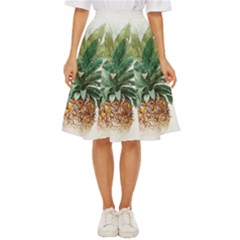 Pineapple Pattern Background Seamless Vintage Classic Short Skirt