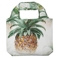 Pineapple Pattern Background Seamless Vintage Premium Foldable Grocery Recycle Bag