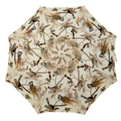 Birds Perched Birds Pattern Design Seamless Straight Umbrellas by Wegoenart