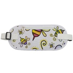 Bee Doodle Cartoon Rounded Waist Pouch