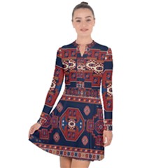 Armenian Carpet Long Sleeve Panel Dress