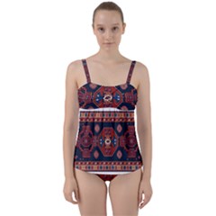 Armenian Carpet Twist Front Tankini Set by Gohar