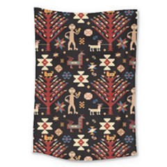 Carpet-symbols Large Tapestry