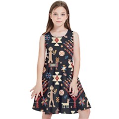 Carpet-symbols Kids  Skater Dress by Gohar