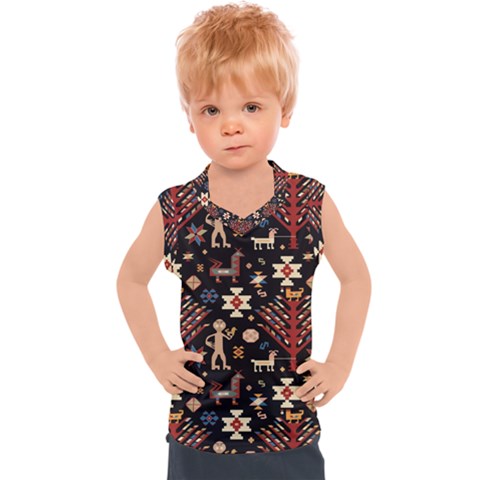 Carpet-symbols Kids  Sport Tank Top by Gohar