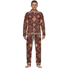 Gorg-new-all Men s Long Sleeve Velvet Pocket Pajamas Set
