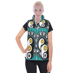 Yin Yang Horoscope Astrology Zodiac Signs Zodiac Women s Button Up Vest by Wegoenart