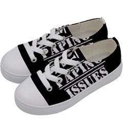 Papino Issues - Italian Humor Kids  Low Top Canvas Sneakers by ConteMonfrey