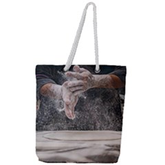 Let`s Make Pizza/bread Full Print Rope Handle Tote (large) by ConteMonfrey