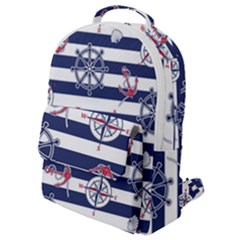 Seamless Marine Pattern Flap Pocket Backpack (small) by BangZart