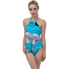 Blue Washing Machine, Electronics Go With The Flow One Piece Swimsuit