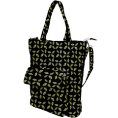 Leaves Motif Random Print Pattern Shoulder Tote Bag by dflcprintsclothing