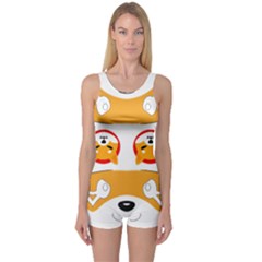 IM Fourth Dimension Colour 100 One Piece Boyleg Swimsuit