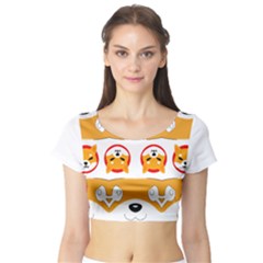 IM Fourth Dimension Colour 100 Short Sleeve Crop Top