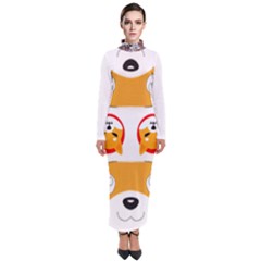 IM Fourth Dimension Colour 100 Turtleneck Maxi Dress