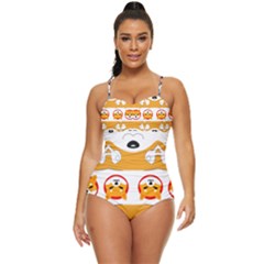 IM Fourth Dimension Colour 100 Retro Full Coverage Swimsuit