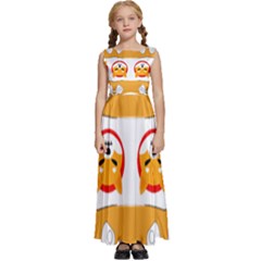 IM Fourth Dimension Colour 100 Kids  Satin Sleeveless Maxi Dress