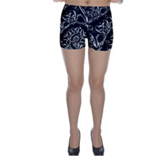 Skeletal Fractals Skinny Shorts by MRNStudios