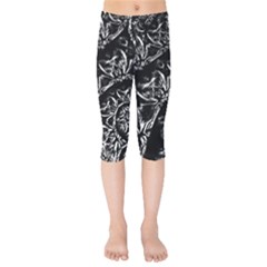 Skeletal Fractals Kids  Capri Leggings  by MRNStudios