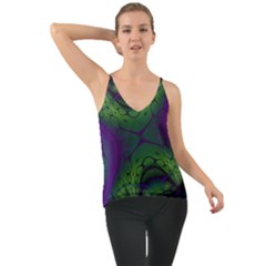 Abstract Fractal Art Pattern Chiffon Cami