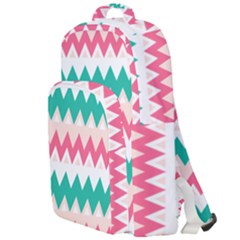 Zigzag Pattern Double Compartment Backpack by Jancukart