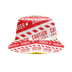 Yellow Black Warning Line Inside Out Bucket Hat by Jancukart