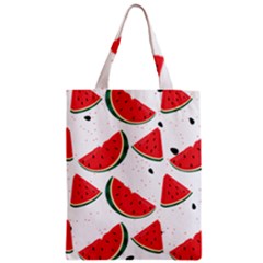 Watermelon Seamless Pattern Zipper Classic Tote Bag by Jancukart