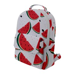 Watermelon Seamless Pattern Flap Pocket Backpack (large) by Jancukart