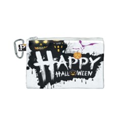 Happy Halloween Canvas Cosmetic Bag (small) by Jancukart
